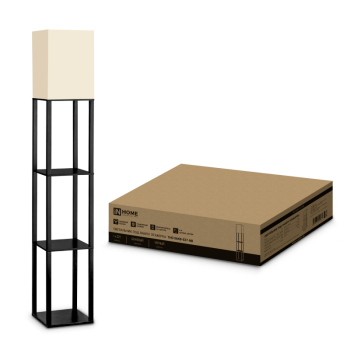 .Торшер 1хЕ27 Inhome ТНО 06Ч 60Вт 2хUSB бежевый/ЧЕРНЫЙ (1)