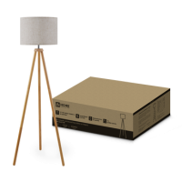 Торшер 1хЕ27 InHome ТНО 24-NT бежевый абажур деревянная тренога