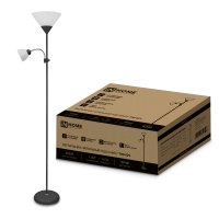 Торшер 1хЕ27/Е14 Inhome ТНО 02С 60Вт ЧЕРНЫЙ (1)