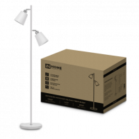 Торшер 2хЕ27 Inhome ТНО 01-2Б 60Вт БЕЛЫЙ