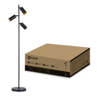 Торшер 3хGU10 InHome ТНО 07-BB черный