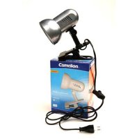 Светильник настольный прищепка Е27 R63 Camelion H-035 C03 серебро металл (12)