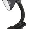 Светильник настольный прищепка Е27 Ultraflash UF-320 C02 черный 60Вт (42)