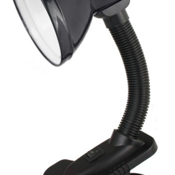 Светильник настольный прищепка Е27 Ultraflash UF-320 C02 черный 60Вт (42)