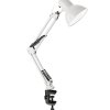 Светильник настольный струбцина Е27 Ultraflash UF-312P C01 белый 60Вт (20)