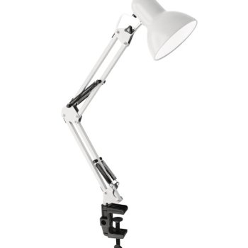 Светильник настольный струбцина Е27 Ultraflash UF-312P C01 белый 60Вт (20)