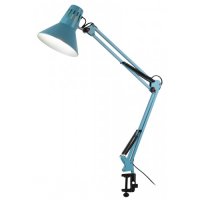 Светильник настольный струбцина E27 ЭРА N-121 голубой