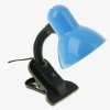 Светильник настольный Е27 LEEK TL-108 BLACK голубой прищепка пакет (36)