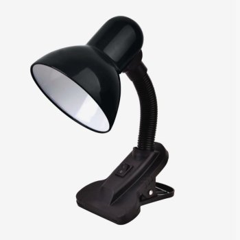 Светильник настольный Е27 LEEK TL-108 BLACK черный прищепка пакет (36)