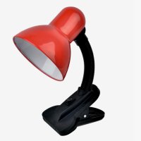 Светильник настольный Е27 LEEK TL-108 RED красный прищепка пакет (36)