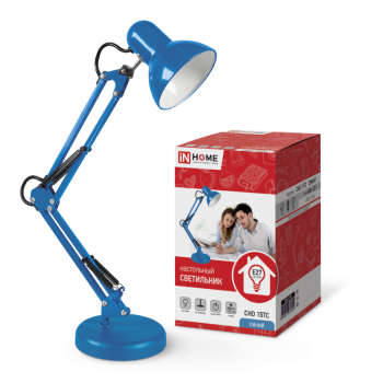Светильник наст Е27 Inhome СНО-15ТС синий 60Вт (12)