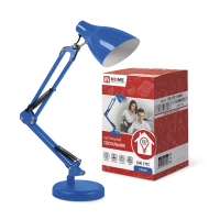 Светильник настольный под лампу СНО 17ТС на основании 60Вт E27 230В СИНИЙ (коробка) IN HOME