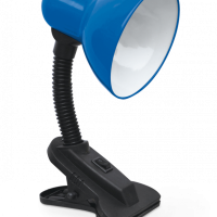 Светильник настольный прищепка Е27 Inhome СНП-21ТС синий пакет-подвес 40Вт (24)