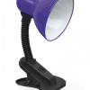 Светильник настольный прищепка Е27 Inhome СНП-21Ф фиолетовый пакет-подвес 40Вт (24)