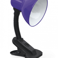 Светильник настольный прищепка Е27 Inhome СНП-21Ф фиолетовый пакет-подвес 40Вт (24)