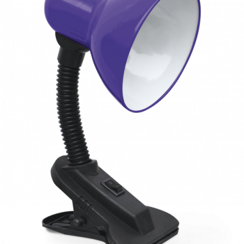 Светильник настольный прищепка Е27 Inhome СНП-21Ф фиолетовый пакет-подвес 40Вт (24)
