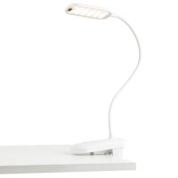 Светильник настольный аккумуляторный диодный Эра NLED-525 6Вт 3000/4500/6500К прищепка "взмах руки" белый (40)