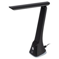 Светильник настольный диодный Эра NLED-503 11Вт 6000К сенсор-димер черный "под кожу" (36)