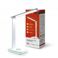 Светильник настольный диодный Inhome ССО-20Б 12Вт 3000-6500К 640Лм RGB сенсор-диммер белый (1)