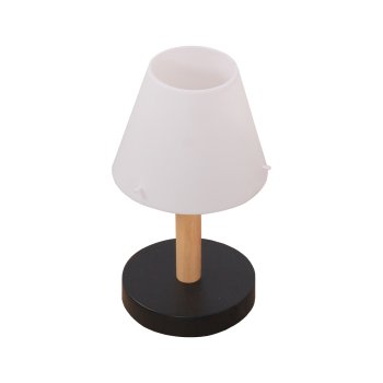 Настольная лампа 1хЕ27 ЭкономСвет 10013/1T BK WT