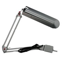 Светильник настольный люминисцентный струбцина Camelion KD-017С 11Вт 2G7 серебро (6)