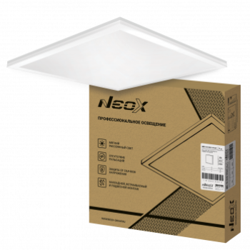 Панель универсальная  50Вт 4000K 595х595х25мм IP40 4500Лм опал Neox ДВО-02 (2)