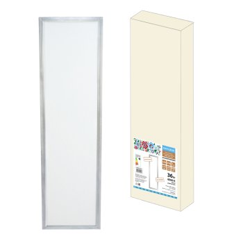 Панель встраиваемая 36Вт 6000K 1195x295x9мм IP40 2500Лм хром матовый ультратонкая без ЭПРА TDM Народная СВО