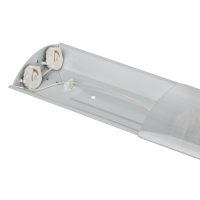 Светильник линейный под LED Т8х2 1250х116х42мм IP40 Эра ДПО11-001 прозрачный (2)