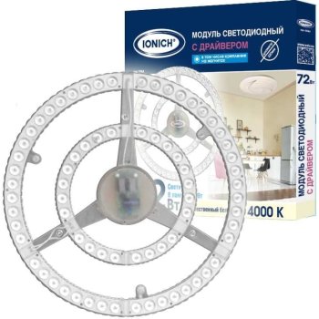 Модуль светодиодный для декоративных светильников ТМ IONICH 72Вт 7000Лм 230В 4000К 320х320мм IP20