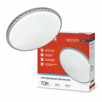 Светильник диодный InHome Deco MYSTERY  70Вт d500х73мм 6500К IP40 6300Лм (4)