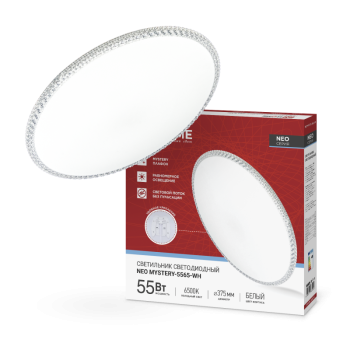 Светильник диодный InHome Deco NEO MYSTERY 55Вт d375x59мм 4000K IP40 4400Лм белый (10)