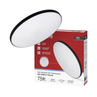 Светильник диодный Inhome Deco NEO SIMPLE  75Вт ø373x60мм 6500K IP40 6000Лм черный (10)