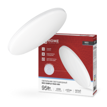 Светильник диодный InHome Deco NEO SIMPLE 95Вт d460x67мм 6500K IP40 7600Лм белый (4)