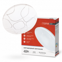 Светильник диодный InHome Deco Глория  48Вт d350x55мм 6500К IP40 3120Лм (10)