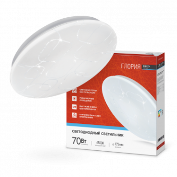 Светильник диодный InHome Deco Глория  70Вт d525х77мм 6500К IP40 6300Лм (4)