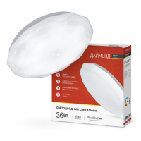 Светильник диодный InHome Deco ДАЙМОНД 36Вт D350x65мм 4000К IP40 2340Лм (20)