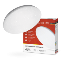 Светильник диодный серии DECO 48Вт 230В 4000К 3120лм 350х55мм НОЧНОЕ НЕБО IN HOME