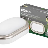 Светильник диодный TDM ДПО Антарес  8Вт 168x100x58мм 4000К IP54 560Лм серебро (30)