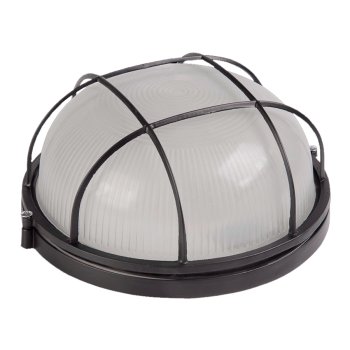 Светильник НБП/НПП General E27 60Вт IP65 190х176х82мм круг черный реш. (10)