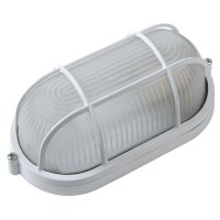 Светильник НБП/НПП General E27 60Вт IP65 215х105х80мм овал белый реш. (10)