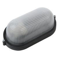 Светильник НБП/НПП General E27 60Вт IP65 215х105х80мм овал черный без реш. (10)