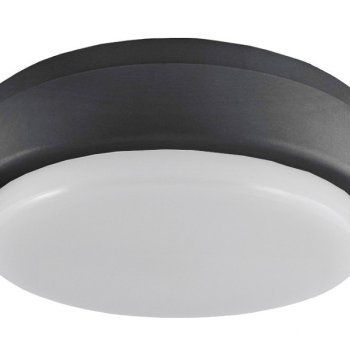 Светильник диодный герметичный ДПП2901  8Вт D160х48мм 4000К IP65 700Лм датчик TDM чёрный (20)