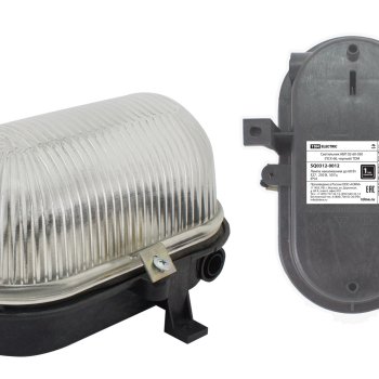 Светильник Е27 герметичный НБП02-60-030 60Вт 210x130x120мм IP54 овал TDM черный (6)