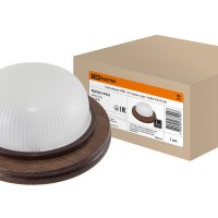 Светильник Е27 герметичный НПБ1101 100Вт D283x108мм IP54 TDM венге (4)