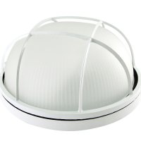 Светильник Е27 герметичный НПБ1102 100Вт D240x117мм IP54 решётка TDM белый (6)