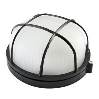 Светильник Е27 герметичный НПБ1302 60Вт D178x85мм IP54 решётка TDM черный (12)