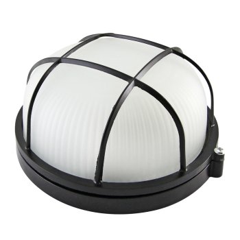 Светильник Е27 герметичный НПБ1302 60Вт D178x85мм IP54 решётка TDM черный (12)