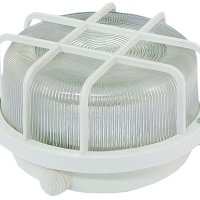 Светильник Е27 герметичный НПП03-100-005 100Вт D212x104мм IP54 решётка TDM белый (5)