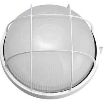 Светильник Е27 герметичный 1301S 60Вт D235x100мм IP54 решетка Camelion белый (10)