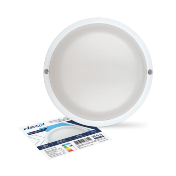 Светильник диодный герметичный 10Вт 6500К IP65 круг ø135х38мм 900Лм Микр датчик Neox СПП МД-1065 (40)